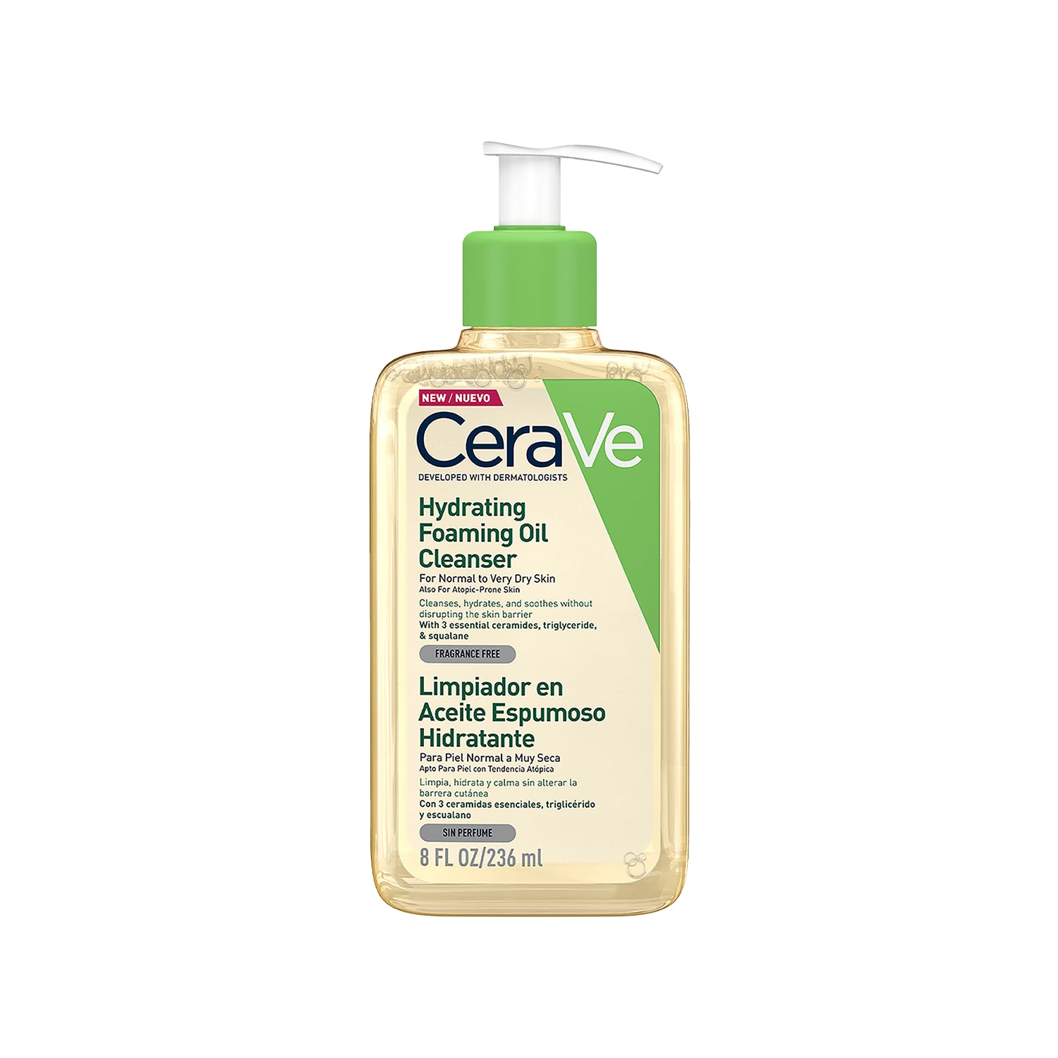 Cerave - Limpiador En Aceite Espumoso Hidratante 236ml