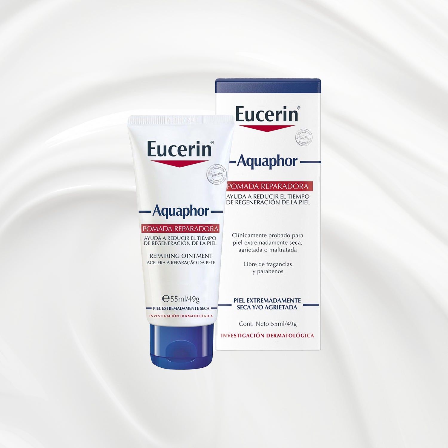 Eucerin - Aquaphor Pomada Reparadora Piel Extremadamente Seca Y/o Agrietada 55ml