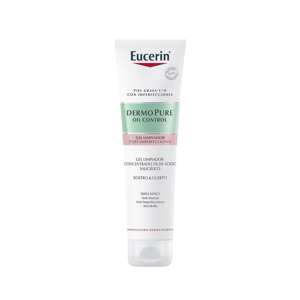 Eucerin - Dermopure Gel Limpiador Piel Grasa Y/o Con Imperfecciones Rostro Y Cuerpo 150ml