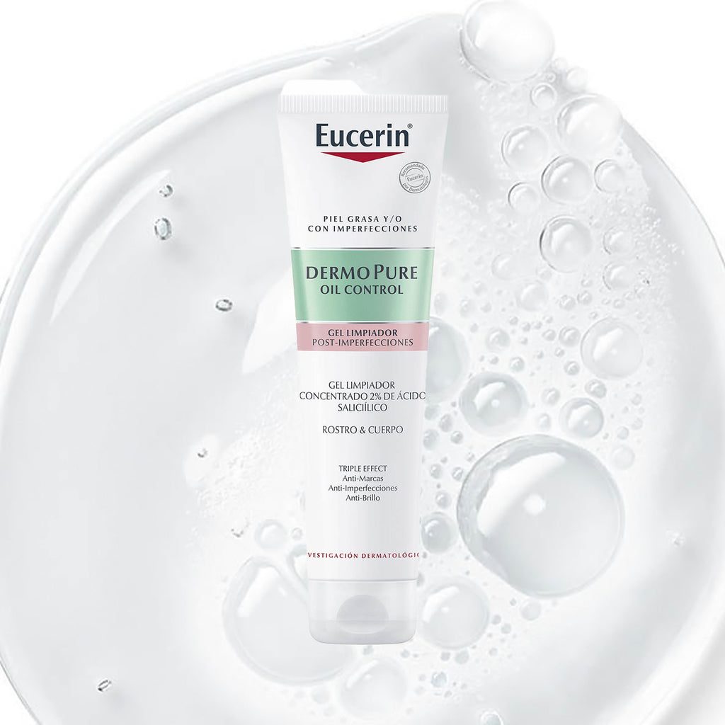 Eucerin - Dermopure Gel Limpiador Piel Grasa Y/o Con Imperfecciones Rostro Y Cuerpo 150ml