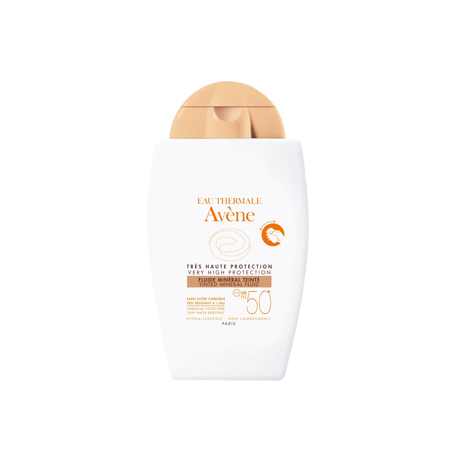 Avène - Fluido Mineral Muy Alta Protección 50+ con Color