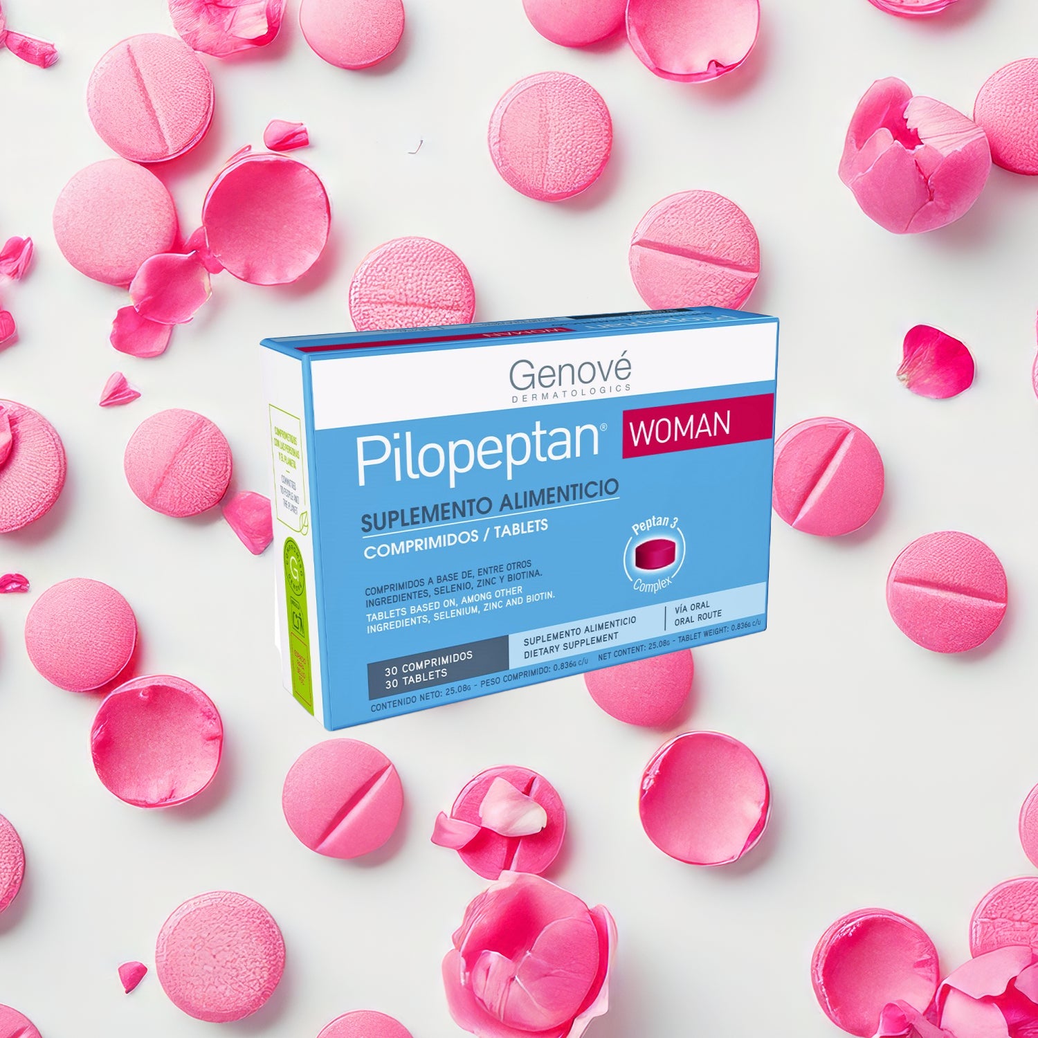 Genové - Pilopeptan Woman Suplemento Alimenticio Comprimidos Para La Mujer 24.45g